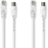 Nedis Câble combiné coaxial Cat6 (Câble d'antenne)