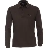 Casa Moda Regular Fit Polo manches longues beige,