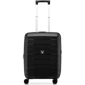 Roncato Skyline 2.0 4 roues trolley cabine 55 cm avec soufflet d'extension, Valise, Noir