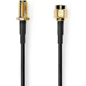 Nedis Câble d'antenne SMA mâle SMA femelle Plaqué or 50 ohms Blindage unique 3.00 m R (Câble d'antenne)