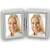 Zep 2-Luik Fotolijst 8735DL Zilver 2x 3,5x4,5cm voor Pasfoto