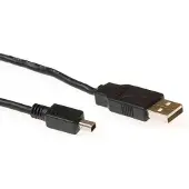 ACT USB 2.0 A 4 broches Mini B 1.8m USB A Mini-USB B Mâle Mâle Noir Câble USB (1.80 m, USB 2.0)