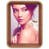 Zep Cadre photo en bois Baden marron 20x25 cm