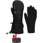 686 - Moufles de ski 3 en 1 imper-respirantes en GORE-TEX - M Gore-Tex Smarty Gauntlet Mitt Black en Laine - Taille XL - Noir