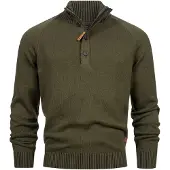 INDICODE JEANS Pull-over 'INRajas' vert foncé