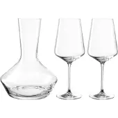 Leonardo Set à vin XL PUCCINI – ensemble 3 pièces (carafe + 2 verres)