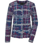 Goldner Veste mi-saison bleu roi / gris / rouge foncé