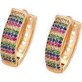 Gaya Boucles d'oreilles or / mélange de couleurs