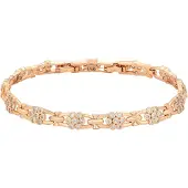 Faina Bracelet or / transparent