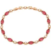 Faina Bracelet or rose / rouge