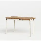 TIPTOE Monochrome Bureau Reclaimed Wood | Cream White