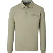 Casamoda Regular Fit Polo manches longues turquoise,