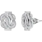 Lucardi Boucles d'oreilles 'Dagi Knoten' argent