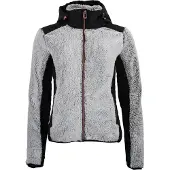 Mountain Peak Polaire à capuche zippé bi-matière femme
