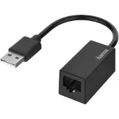 Hama Adaptateur réseau 10 / 100 MBit/s LAN (10/100 Mo/s), USB 2.0