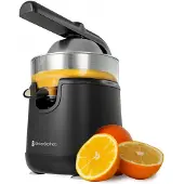 Kitchenbrothers Presse-agrumes - Avec bec et poignée - 0.35L - Noir
