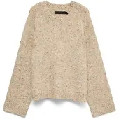 Vero Moda Pull-over 'VMIngrid' beige foncé
