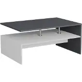 Vicco Table basse Amato Anthracite/blanc 90x52.6cm, Model 57829
