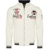 Carisma Veste de survêtement rouge cerise / noir / blanc