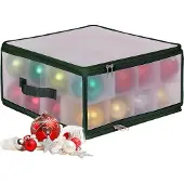 Relaxdays Weihnachtskugel Aufbewahrungsbox (1x, 36 x 36 x 18 cm)