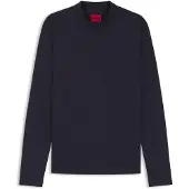 HUGO T-shirt Slim en coton mercerisé avec col montant