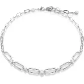 Swarovski Collier Constella, Blanc, Métal Rhodié