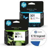 HP 301 - Cartouche d'encre 301XL Noir & 301 Couleurs + encre instantanée tegoed