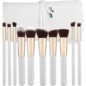 Mimo Kabuki White Kit de pinceaux 10 morceaux