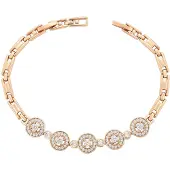 NAEMI Bracelet or rose / transparent