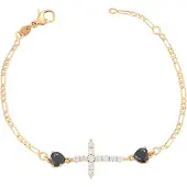 NAEMI Bracelet or / noir