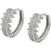 NAEMI Boucles d'oreilles argent / transparent