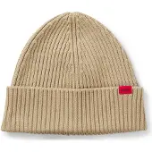 HUGO Xola 10263714 Red Beanie Beige