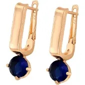 Gaya Boucles d'oreilles bleu nuit / or
