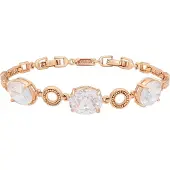 Faina Bracelet or rose / blanc
