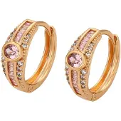 NAEMI Boucles d'oreilles or / rose / transparent