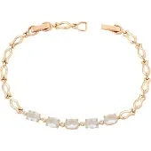 Faina Bracelet or rose / transparent