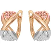 Gaya Boucles d'oreilles or / or rose / argent