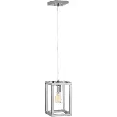HINKLEY Suspension Ensemble, nickel poli, 1xE27x60W, métal, dimensions : 206,9 x 17,8 x 17,8 cm, IP20, Quintiesse