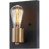 Quintiesse Applique murale Silas, laiton vieilli, 1xE27x60W, métal, dimensions : 22,5 x 15 x 10,8 cm, IP20, Quintiesse