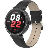 Denver SWC-342 - Montre intelligente avec lanière - écran 3cm (1,2") - Bluetooth - noir (116111000650)