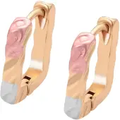 NAEMI Boucles d'oreilles or / gris / rose