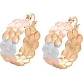 Gaya Boucles d'oreilles or rose / rose / argent