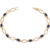 Gaya Bracelet bleu / or