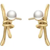 NAEMI Boucles d'oreilles or / blanc