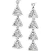 NAEMI Boucles d'oreilles argent / transparent