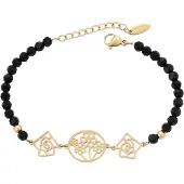Faina Bracelet or / noir