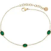 NAEMI Bracelet or / vert