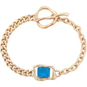 Faina Bracelet azur / or rose