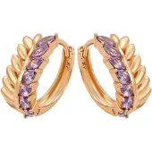 Gaya Boucles d'oreilles violet / rose