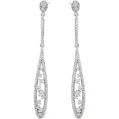 NAEMI Boucles d'oreilles argent / transparent